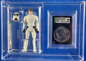POTF Luke Stormtrooper AFA 85 and Coin AFA 80